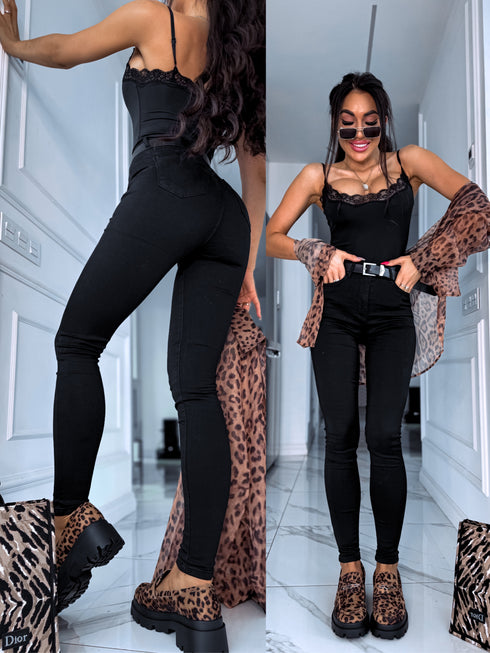 Melnos džinsinės kelnės "DAILY LOOK" XJ130